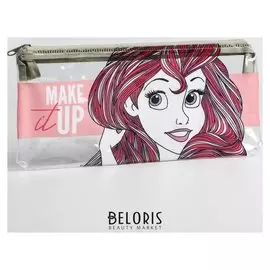 Пенал "Make It Up", принцессы: ариель, плоский 20,5*9,5 см