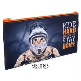 Пенал мягкий 1 отделение, плоский, 105 х 195 мм, ПМП 01-20 Racing Cat