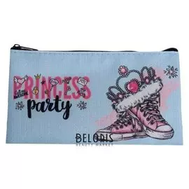 Пенал мягкий, 1 отделение, плоский, 105х195 мм, ПМП 02-123, с люрексом, "Королевские кеды" 61184