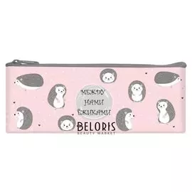 Пенал мягкий, 1 отделение, плоский, 75 х 195 мм, «Оникс», ПМП 07-20, «между нами ёжиками»