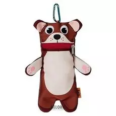 Пенал мягкий, фигурный, 95х230х30 мм, (брелок), "Медведь"