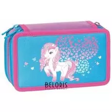 Пенал с наполнением 3 отделения Little Charlotte