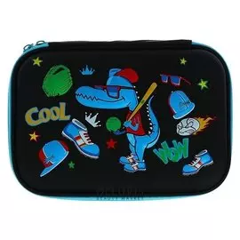 Пенал школьный 1 отделение Дино