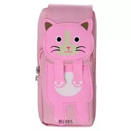 Пенал школьный «Цветы», на молнии