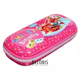 Пенал школьный «Достопримечательности мира», на молнии