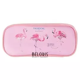 Пенал школьный «Фламинго», на молнии