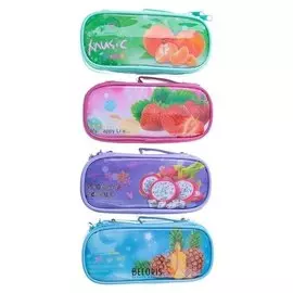 Пенал школьный «Фрукты», на молнии