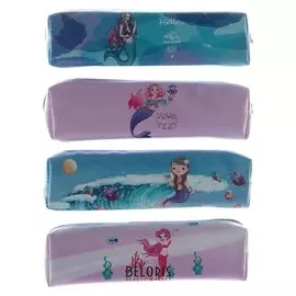 Пенал школьный "Русалочка", на молнии