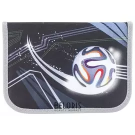 Пенал Tiger Family (Тайгер), с наполнением, 1 отделение, 16 предметов, "Пенальти", 20х14х4 см, Tgcp-002c1