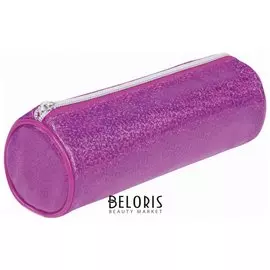 Пенал-тубус, мягкий, "Glitter Pink", 20х7х7 см