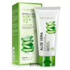 Очищающая пенка для умывания и увлажнения с экстрактом алоэ вера