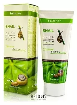 Очищающая пенка с муцином улитки Snail Pure Cleansing Foam