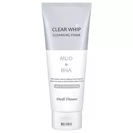 Пенка для умывания с белой глиной и BHA кислотами Clear Whip Cleansing Foam Mud BHA