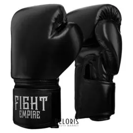 Перчатки боксёрские Fight Empire, 12 унций, цвет чёрный