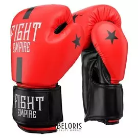 Перчатки боксёрские Fight Empire, 14 унций, цвет красный