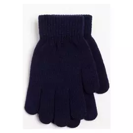 Перчатки детские, цвет синий, размер 17