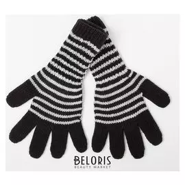 Перчатки для девочки удлинённые, чёрный, размер 16