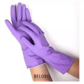 Перчатки латексные с хлопковым напылением, размер M