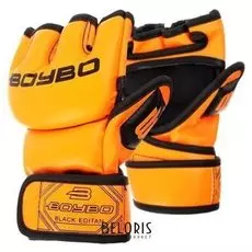 Перчатки ММА Boybo Fluo Flex, размер M, цвет оранжевый