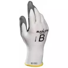 Перчатки текстильные MAPA KryTech 579, полиуретановое покрытие (облив), размер 8 (M), белые
