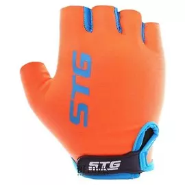 Перчатки велосипедные STG Al-03-325, размер XL, цвет оранжево-серые