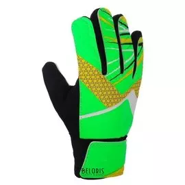 Перчатки вратарские, размер 8, цвет черно-салатовый