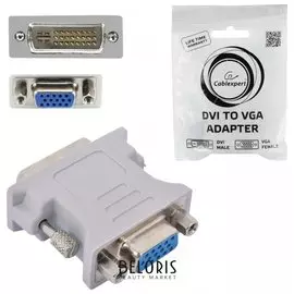 Переходник Dvi-vga, Cablexpert, M-f, для передачи аналогового видео