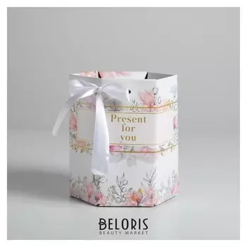 Переноска складная шестригранник Present For You, 17 × 14,8 × 19,5 см