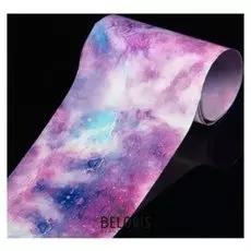 Переводная фольга для декора «Космос», 4 × 50 см, цвет фиолетовый/сиреневый