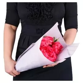 Пергамент флористический «Счастье в мелочах», сиреневый, 0,68 х 10 м