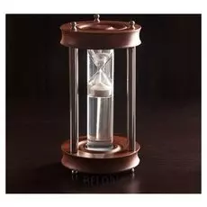 Песочные часы "Лигейа" нержавейка, вода, мдф (3 мин) 12,5х12,5х23,5 см