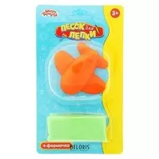 Песок для лепки «Самолётик» 28 г, цвет зелёный