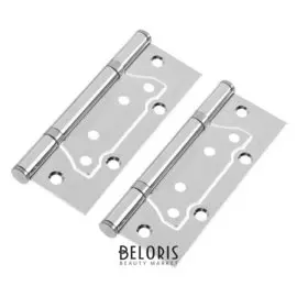 Петля дверная Trodos, 125х75х2,5 мм, без врезки, цвет хром