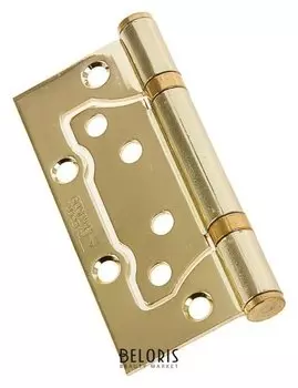 Петля накладная E-2bb-100 PB, цвет латунь