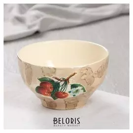 Пиала мраморная с деколью, 0,6 л