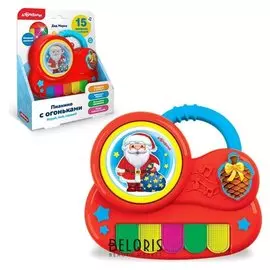 Пианино с огоньками «Дед мороз»