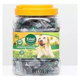 Пикантные сосиски из говядины для собак, 500г (Банка)