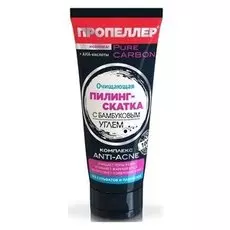 Пилинг-скатка угольный для лица