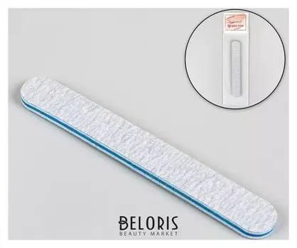 Пилка-наждак, абразивность 180/200, 11 см, цвет серый