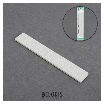 Пилка-наждак, абразивность 200/200, 18 см, цвет серый