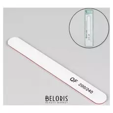 Пилка-наждак, абразивность 200/240, 18 см, цвет белый