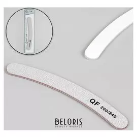 Пилка-наждак, абразивность 200/240, 18 см, цвет серый/белый