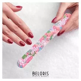 Пилка-наждак «Жизнь прекрасна», абразивность 180/240, 18 см, цвет разноцветный