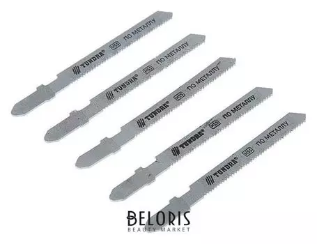 Пилки для лобзика Tundra, Hss, по металлу, 5 шт. 50/75 х 1.2 мм, T118a