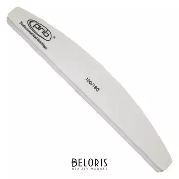 Баф для ногтей 100/180 Grey, полукруг