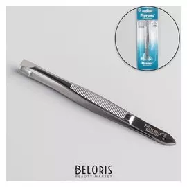 Пинцет прямой, 9 см, цвет серебристый