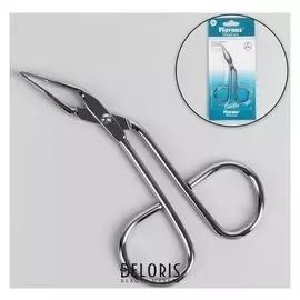 Пинцет в форме ножниц, прямой, 8 см, цвет серебристый