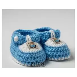 Пинетки детские, цвет голубой