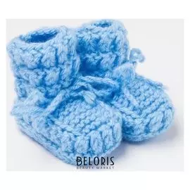 Пинетки детские, цвет голубой, размер 12 ( до 1 года)