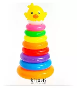 Пирамидка «Цыплёнок», 8 колец